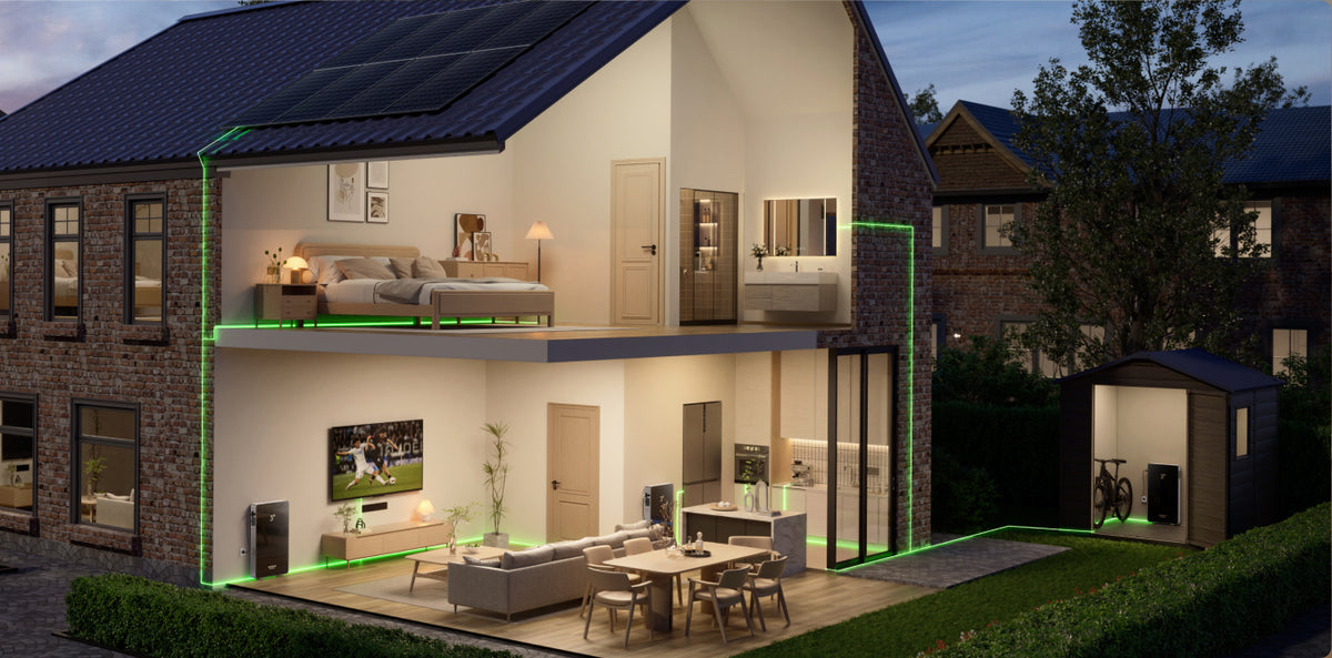 Évolutif de 6 à 90 kWh. Encombrement minimal.